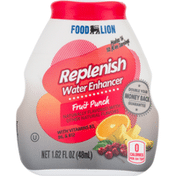 Food Lion Water Enhancer, Fruit Punch, Replenish