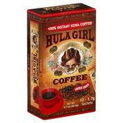 Hula Girl Coffee, 100% Instant Kona
