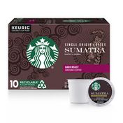 Starbucks Sumatra Dark Roast K-Cup Coffee