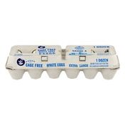 SB Cage Free White Eggs Extra Large Grade A - 12 CT