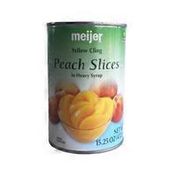 Meijer Yellow Cling Peach Slices In Heavy Syrup