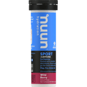 Nuun Sport + Caffeine, Tablets, Wild Berry