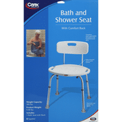 Carex Bath & Shower Seat, with Comfort Back