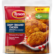 Tyson Crispy Breaded Chicken, Variety Pack