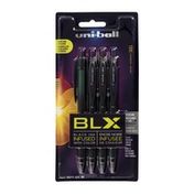 Uni-ball BLX Black Ink Infused Gel Pens Medium 0.7 MM - 4 CT