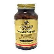 Solgar L Proline L Lysine Free Form Tablets