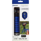 SoundLogic 3-In-1 Selfie Kit, with Bluetooth Wireless Shutter Remote
