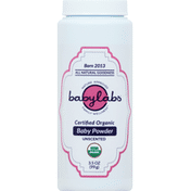 Babylabs Baby Powder, Certified Organic, Unscented