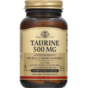 Solgar Taurine, 500 mg, Vegetable Capsules