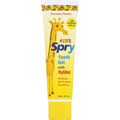 Spry Tooth Gel, with Xylitol, Strawberry Banana, Age 3 Months and Up