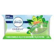 Febreze Odor-Eliminating Scented Candle, Gain Original Scent