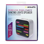 Acoustix Pixel Party Dancing Lights LED Speaker, 32 Patterns, Arctic White