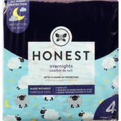 Honest Tea Diapers, Sleepy Sheep, Overnights, Size 4 (22-37 lbs)