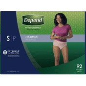 Depend Underwear, Maximum Absorbency, Small, Women