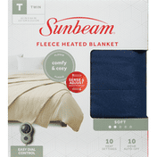 Sunbeam Blanket, Fleece Heated, Soft, Twin