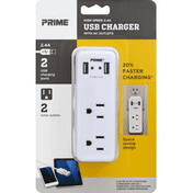 Prima USB Charger, with AC Outlets