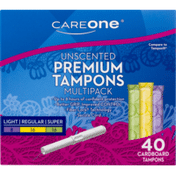 CareOne Tampons, Cardboard, Multipack