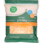 Food Club Shredded Cheese, Two Cheese Blend, Pizza Style