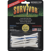 Survivor Golf Tees, Driver 3-1/4 Inch