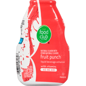 Food Club Liquid Beverage Enhancer, Fruit Punch
