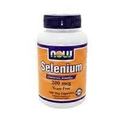 Now Selenium 200 Mcg Essential Mineral Dietary Supplement Veg Capsules