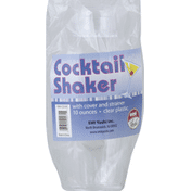 Emi Yoshi Cocktail Shaker, 10 Ounces, Clear Plastic