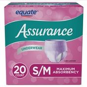 Assurance Small & Medium Assurance Incontinence Underwear for Women