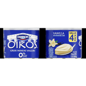 Oikos Yogurt, Greek, Nonfat, Vanilla, Value Pack
