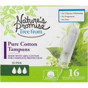 Nature's Promise Free From Pure Cotton Super Tampons