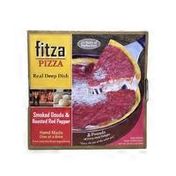 Fitza Pizza Smoked Gouda Red Pepper Deep Dish Pizza