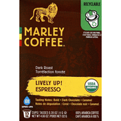 Marley Coffee Coffee, Dark Roast, Lively Up! Espresso, RealCup Capsules