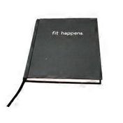 Fitlosophy Black Fit Happens Book Bound Guided Journal