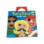 Peaceable Kingdom Funny Faces Reusable Sticker Tote Kits
