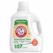 Arm & Hammer Sensitive Skin Free & Clear, 107 Loads Liquid Laundry Detergent,