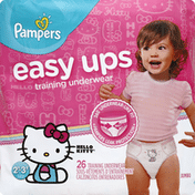Pampers Training Underwear, 2T-3T (16-34 lb), Hello Kitty, Jumbo