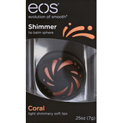eos Lip Balm Sphere, Shimmer, Coral 743721