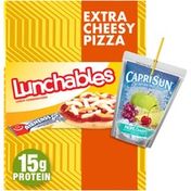 Lunchables Extra Cheese Pizza Meal Kit with Capri Sun Pacific Cooler Drink & Airheads White Mystery Candy