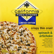 California Pizza Kitchen Pizza, Crispy Thin Crust, Spinach & Artichoke