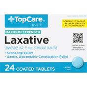 TopCare Laxative, Maximum Strength, 25 mg, Tablets