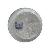 Simcha Collection Floral Plates Combo - Silver - 7" & 10"