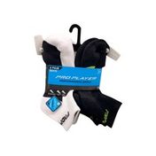 Pro Player Size 3 to 9 Assorted Boy's Ankle Socks