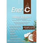 EnerC Effervescent Powdered Drink Mix, Vitamin C, 1000 mg, Pineapple Coconut