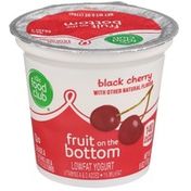 Food Club Black Cherry Fruit On The Bottom Lowfat Yogurt