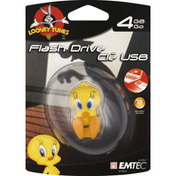Emtec Flash Drive, 4 GB, Looney Tunes