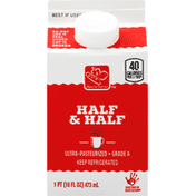 Harris Teeter Half & Half, Ultra-Pasteurized