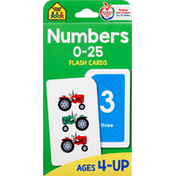 School Zone Flash Cards, Numbers, 0-25