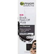 Garnier Mask, with Charcoal, Peel-Off, Black