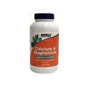 Now Calcium & Magnesium Supports Bone Health Dietary Supplement Tablets