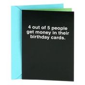 Hallmark Shoebox Funny Birthday Card (#2) (4 Out of 5 People)
