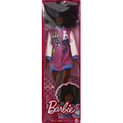 Barbie Doll with Brunette Afro & Blue Lips
